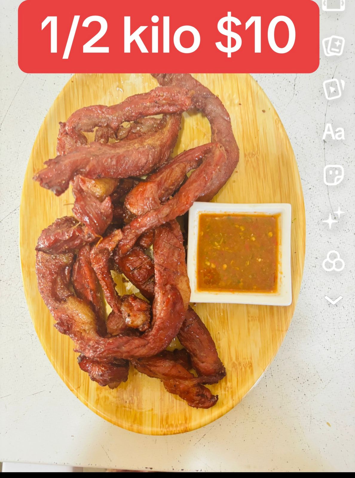 SEI BABI 500 gram (tanpa nasi)