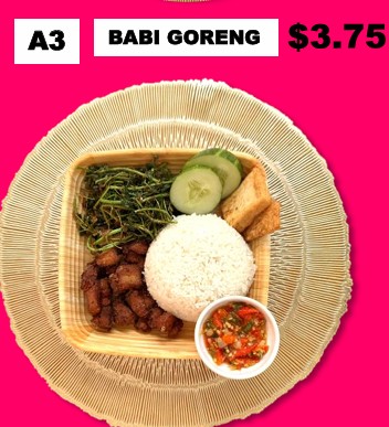 NASI BABI GORENG / FRIED PORK BELLY WITH RICE