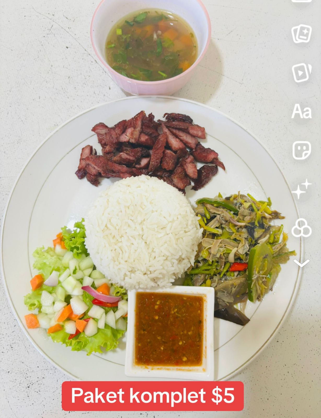 KOMPLIT SEI BABI (TANPA ES TEH)