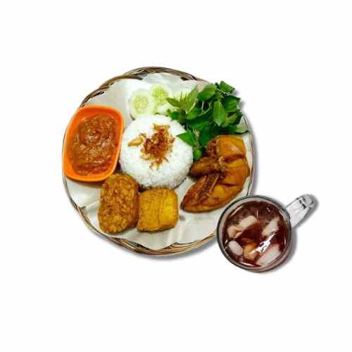 Lalapan Ayam (Free Iced Tea)