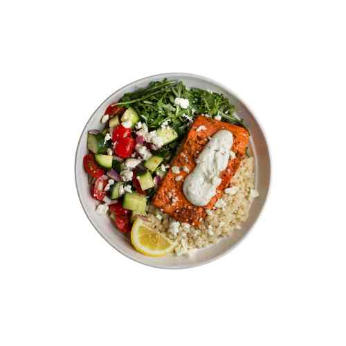 Mediterranean Bowl With Salmon