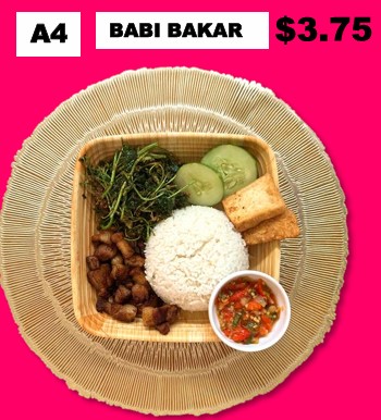 NASI BABI BAKAR / BBQ PORK BELLY WITH RICE